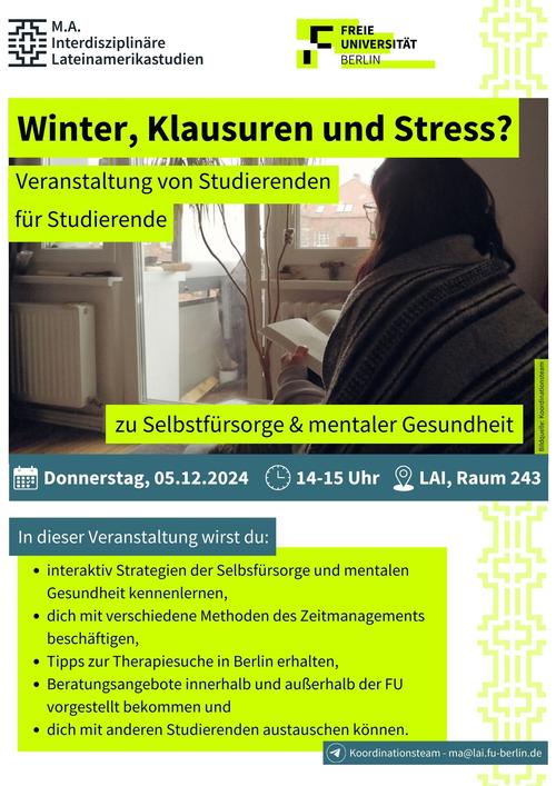 Mentoring zu Selbstfürsorge und mentaler Gesundheit am 05.12.2024